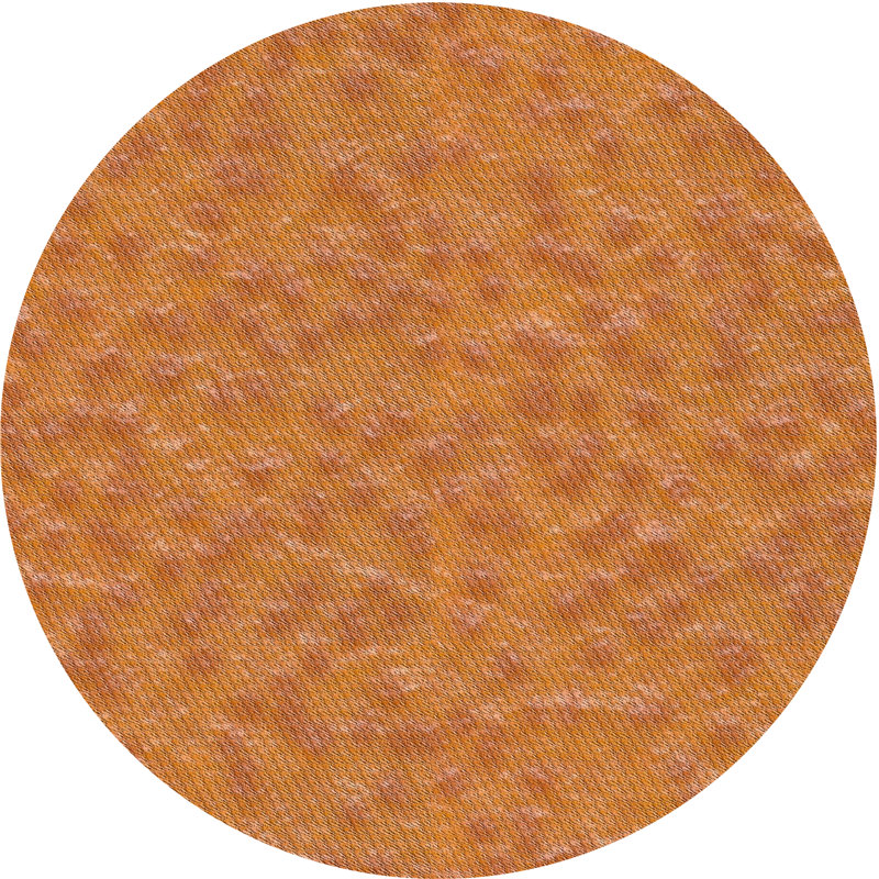 Orange Tapis décoratif, Rond 3 pi