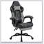 Chaise de bureau et de jeu ergonomique avec repose-pieds, soutien lombaire et dossier réglable pour un confort optimal-1144480140