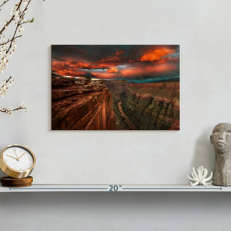 Alvord Fiery Grand Canyon Sunset, 8" H x 12" W