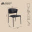 Chaise d'appoint en cuir vegan Drift-1624043582