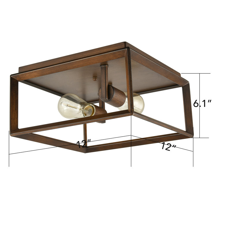 Plafonnier encastré 2 lumières 12 po