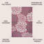 Tapis fuchsia / gris clair Zinnia-1978005019