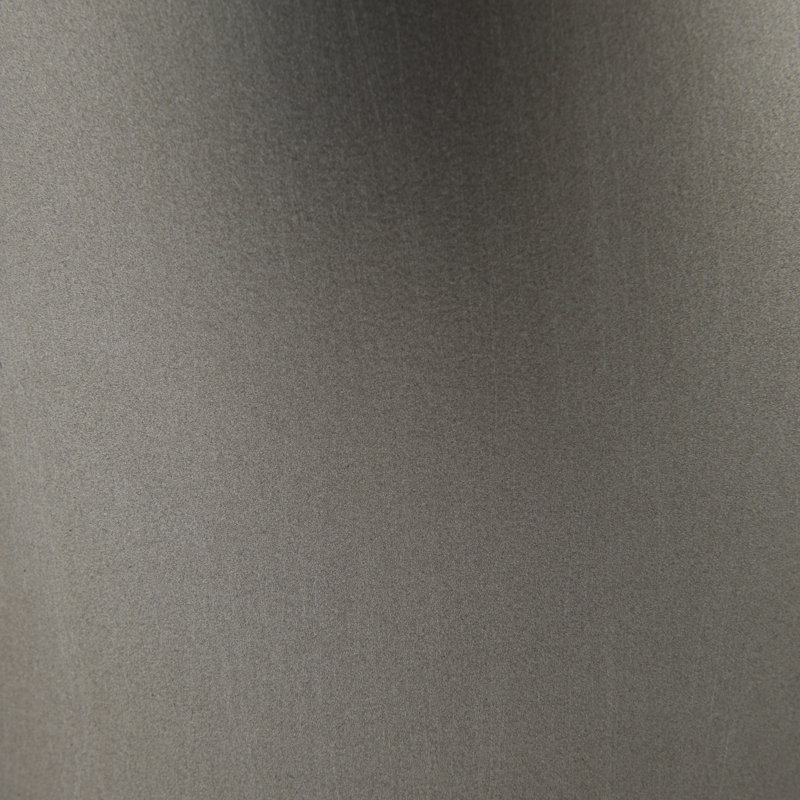 Petit vase en métal champagne avec clous, H 12,2 po x l 9,84 po x P 9,84 po, Gris