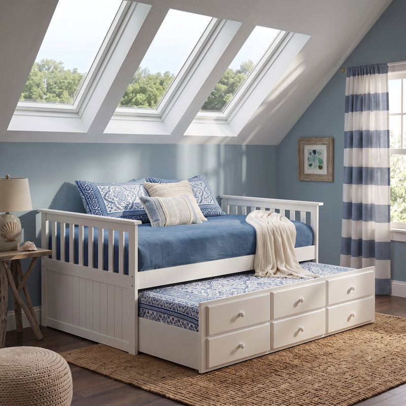 Axana Captain Bed, White