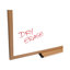 Oak Frame Dry-Erase Wall Mounted Whiteboard-103614229