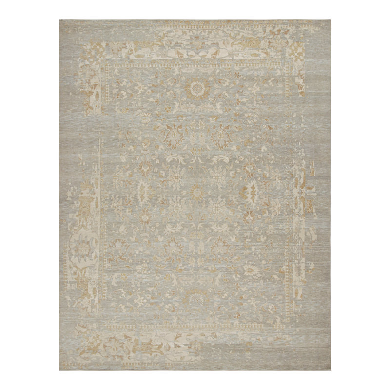 Hand Knotted Silk Rug