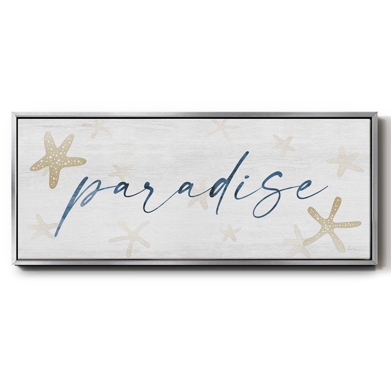 Paradise- Framed Canvas, 24" H x 60" W