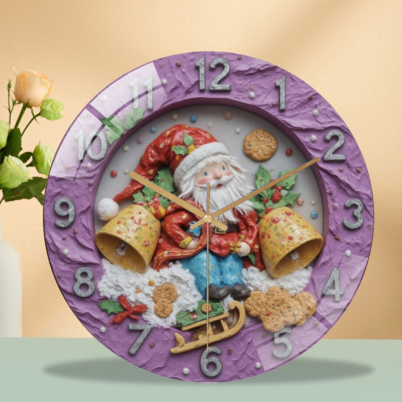 Horloge murale de Noël 12 po