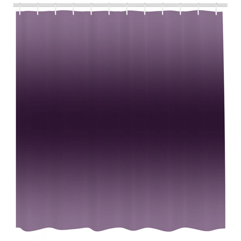 Rideau de douche simple Dothan Smokey, H 70 po x l 69 po, Mauve