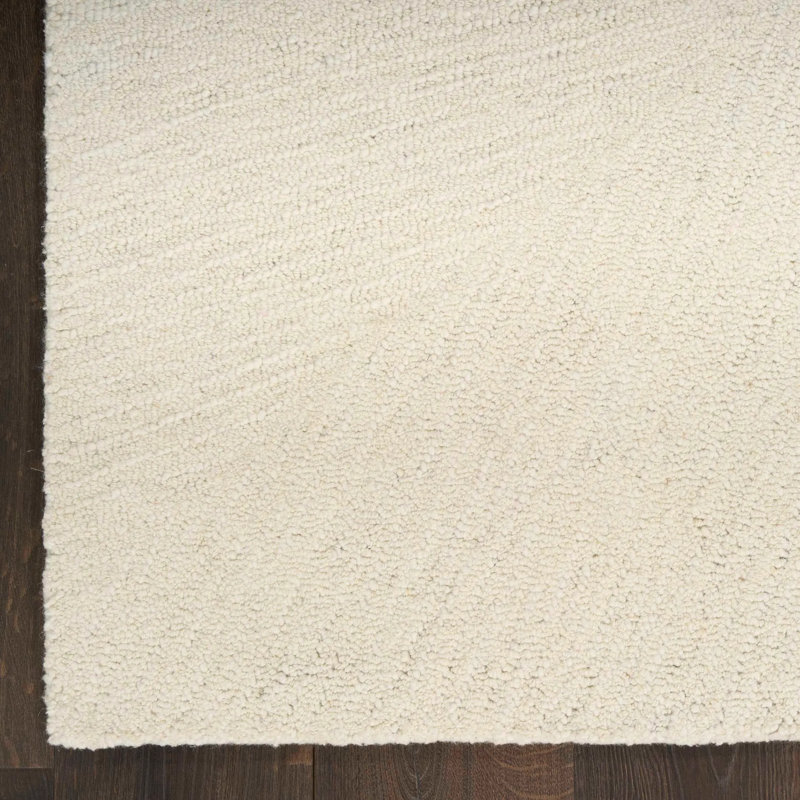 Tapis d'intérieur moderne ivoire DKNY Pure Angles, Rectangle 7 pi 9 po x 9 pi 9 po