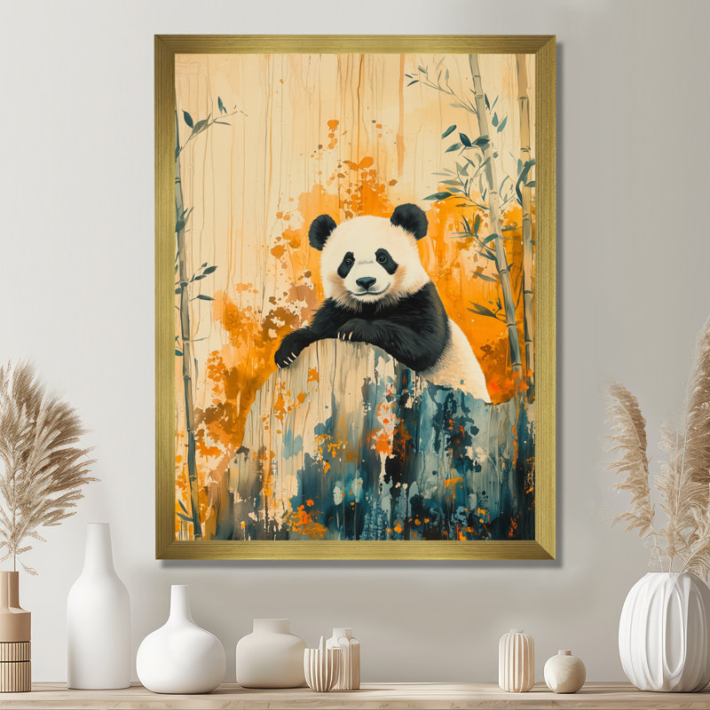 Constence - animaux, impressions sur toile, H 44 po x l 34 po, Impression d'un seul cadre photo sans passe-partou, Doré