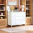 PTalia 35 Inch 4 Drawer Kids Dresser, Wooden Storage Cabinet with Anti Tip Kit for Nursery Bedroom