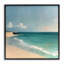 Giclée encadrée «Abstraction Turquoise Horizons», conception par Annabelle Hall-824883662-824883657