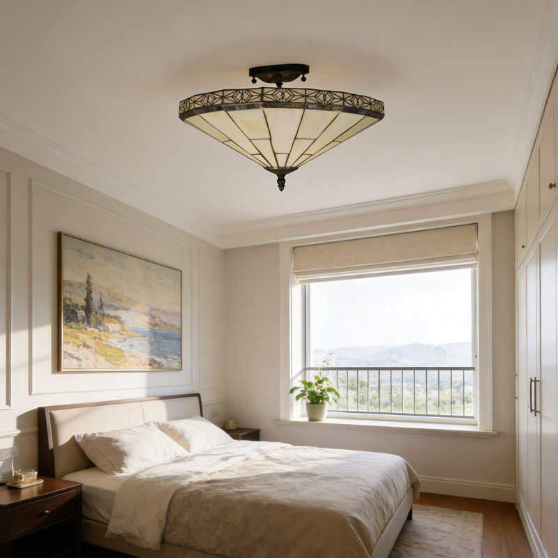 Plafonnier semi-encastré 15,7 po 15 lumières