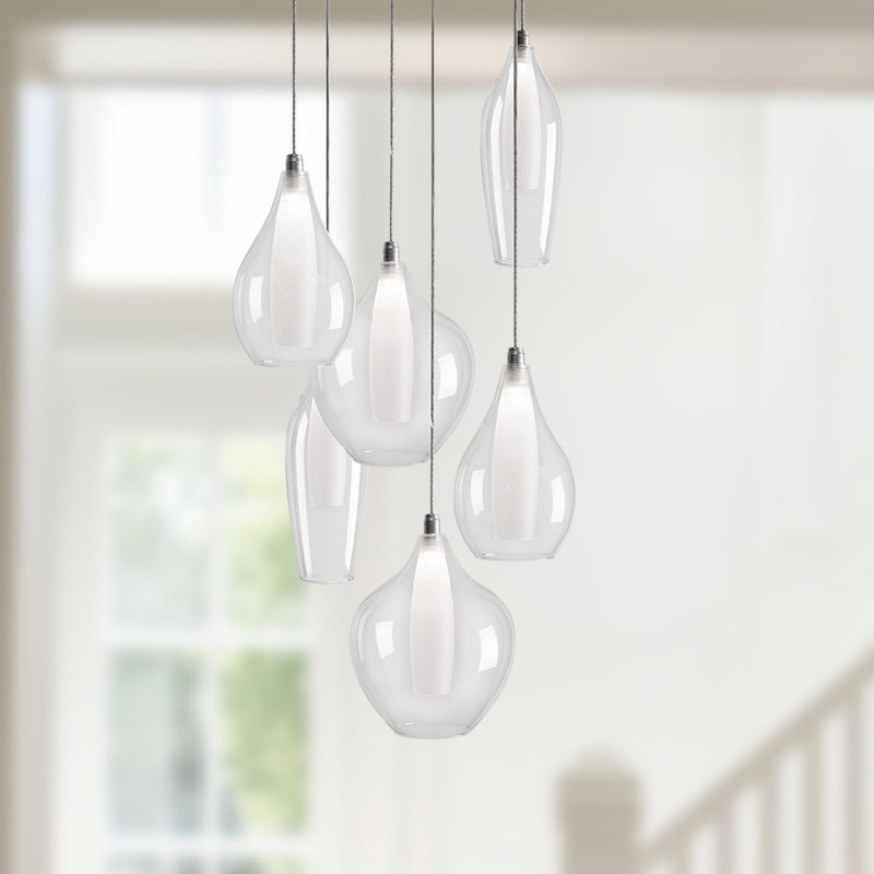 6 - Light LED Pendant