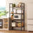 4-shelf small bookcase with open shelves-105534362