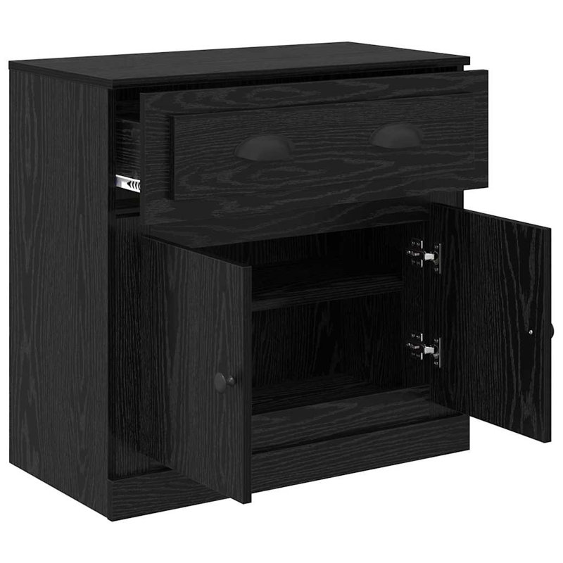 Highboard Accent Chest, Black Oak