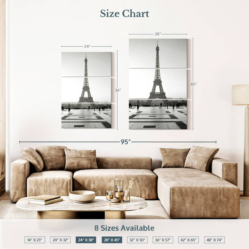 Tour Eiffel IV, 45" H x 28" W