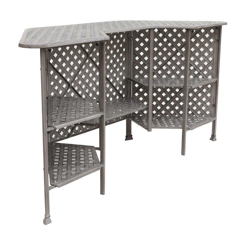 Cast Alumnim Weave Pattern Party Bar Table