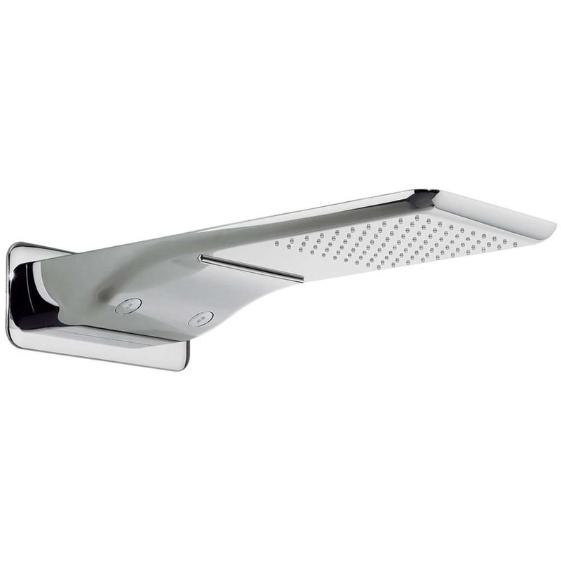 Pisa Chrome Body Jets Rainfall Thermostatic Shower System with Handheld Shower