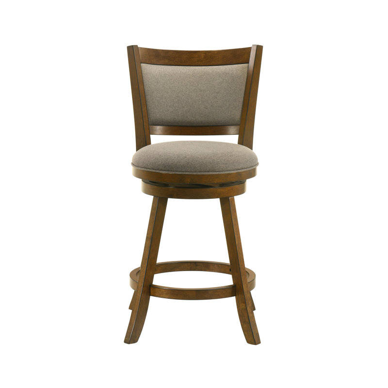 Tabouret de bar de cuisine pivotant à hauteur de comptoir Aiden, Gris, 3, Tabouret de comptoir (siège d'une hauteur de 24,6