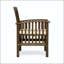 Chaise de salle à manger en bois d'acacia Casa avec coussin résistant à l'eau-130117400
