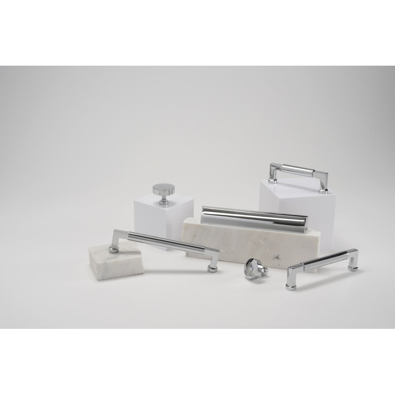 Parkview Collection Handle Pull - Cabinet - Transitional Hardware for Drawers & Cabinets, Chrome, 5-1/16"
