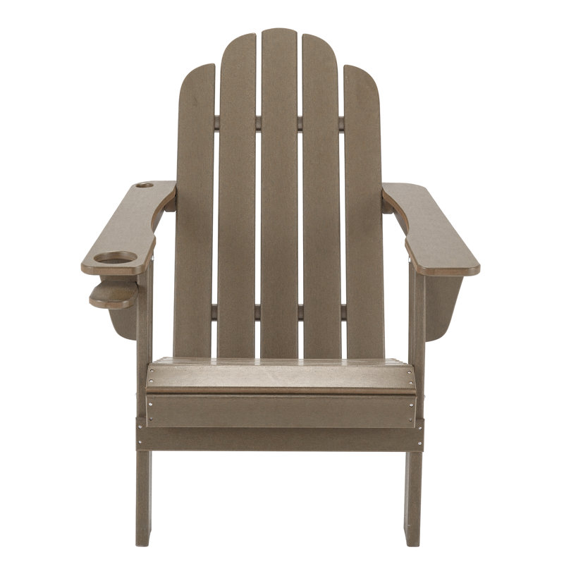 Calik Foldable Outdoor Adirondack Chair, Brown