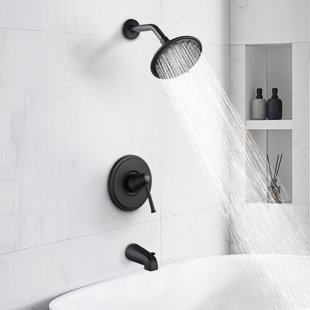 Robinet de baignoire et douche pour salle de bain avec valve brute