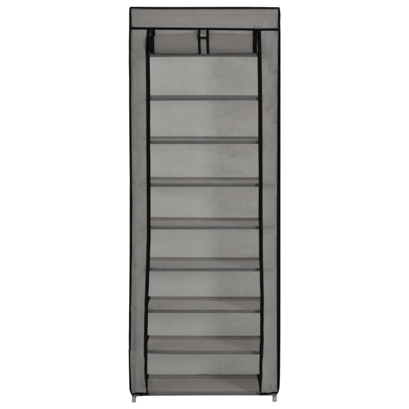 20 Pair Flip Down Shoe Storage, Grey