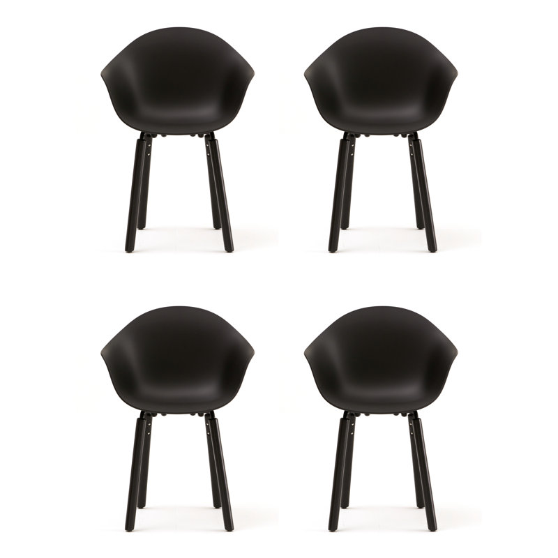 TA Armchair (Set of 4), Black