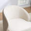 Fauteuil demi-tonneau pivotant en velours Stith-979009632