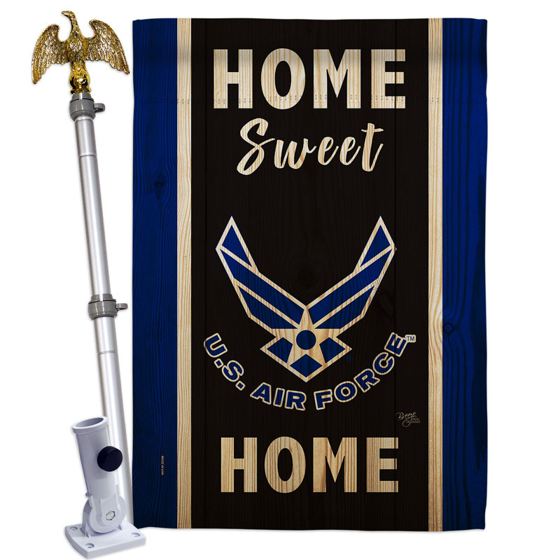 Double Sided 40'' H x 28'' W Polyester Flag Set