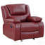 Fauteuil inclinable à bascule rembourré rouge