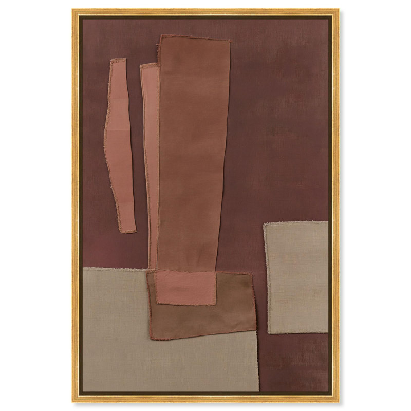 Décoration murale bohème Raw Edge I par Art Remedy, cadre doré, 20 x 30, H 31 po x l 21 po, Cadre doré