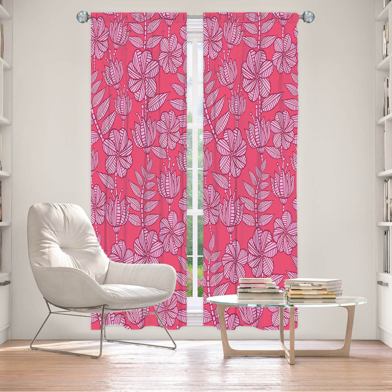 Rideau en polyester Kneeland, L 20 po x L 52 po
