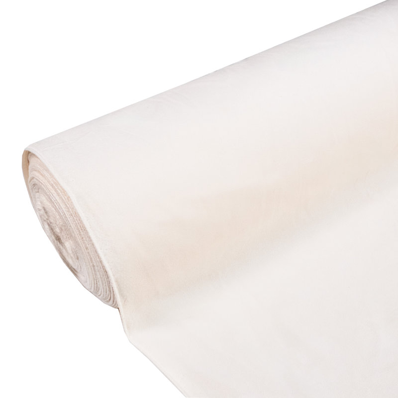 Tissu de velours imperméable 1 verge, Crème, crème
