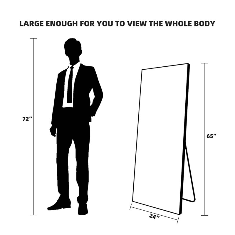 Miroir pleine grandeur Tarunjot, 65 po x 24 po