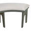 Ensemble de salle à manger 5 pièces à charme rustique avec 3 chaises rembourrées et banc incurvé-1019668168-1019668169