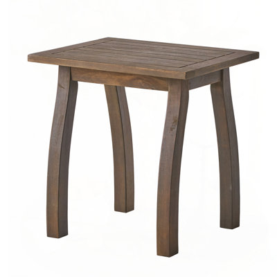 Acacia Wood Accent Side Table