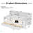 Wooden Twin Size Daybed With Storage Shelves, Multi-Functional Bed With Two Storage Drawers And  Study Desk-1556229287