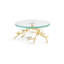 Lovebirds Silver & Gold Glass Cakestand