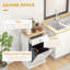 Poubelle de cuisine inclinable (blanc)