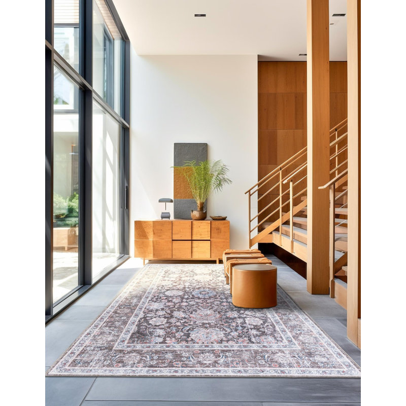 Tapis Samarth Thorine, Brun, Rectangle 7 pi 10 po x 10 pi