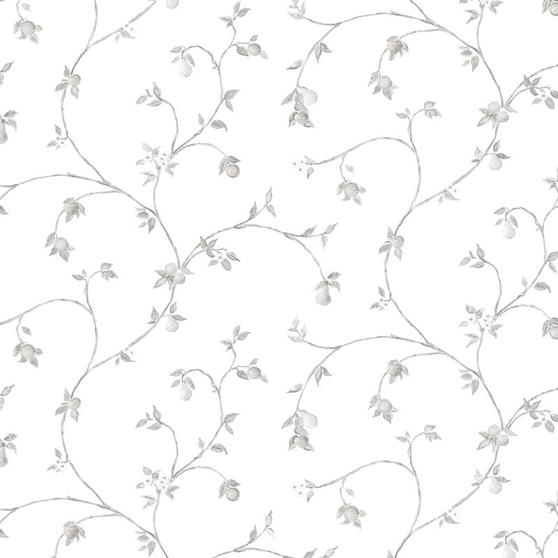 Rouleau de papier peint L 32,7 pi x l 20,5 po Stas, Gris clair