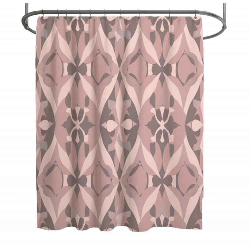 Rideau de douche floral - décor de salle de bain, H 93 po x l 70 po