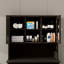 Armoire de salle de bain inclinable à deux compartiments avec panier à linge haut et 2 tablettes réglables-121089153