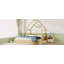 Grand lit plateforme en bois avec garde-corps et 2 tiroirs-308925520
