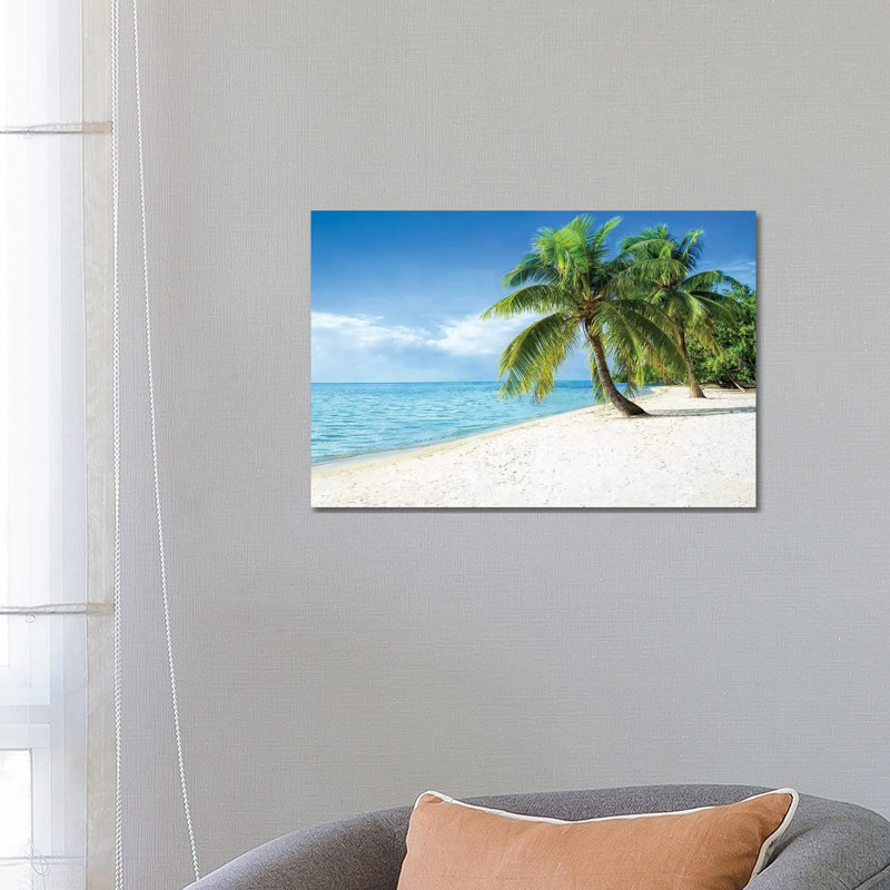 Tropical Paradise In The South Sea, Bora Bora Atoll by Jan Becke - Wrapped Canvas Gallery-Wrapped Canvas Giclée