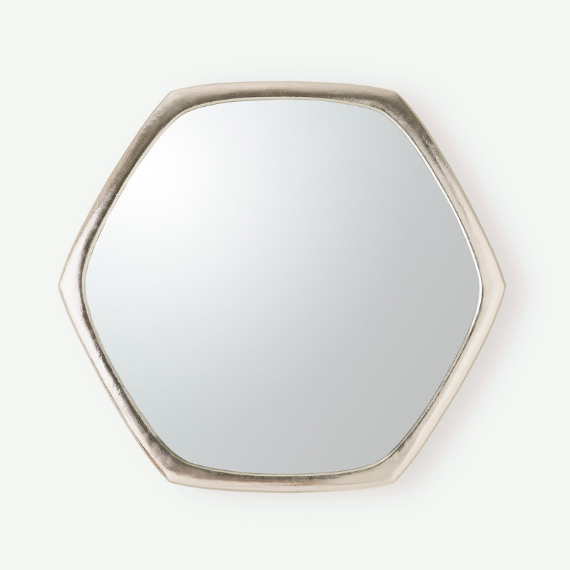 Hudson Hexagon Metal Mirror